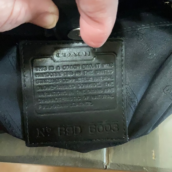 Coach vintage Chelsea Hobo bag. Soft black leather B9D 6003 - Picture 6 of 10